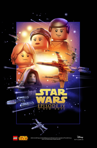 Illustration for article titled Posters from the entire Star Wars saga, in Lego form
